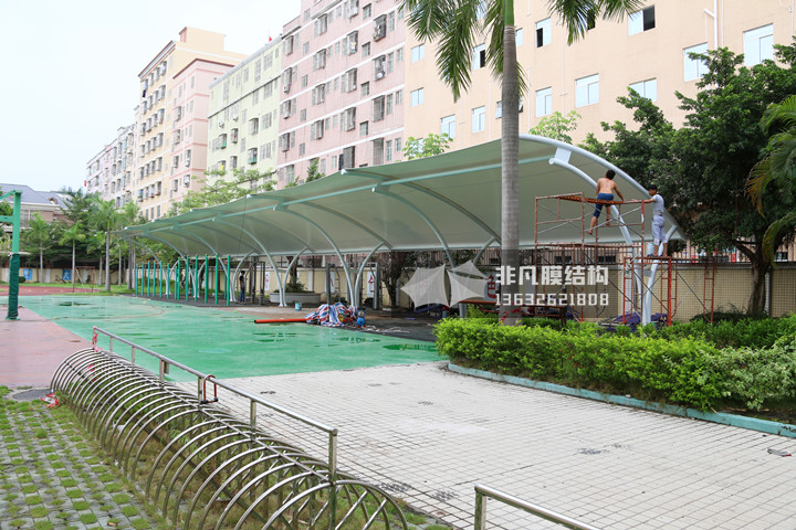 TC040 膜结构雨棚 深圳南联学校
