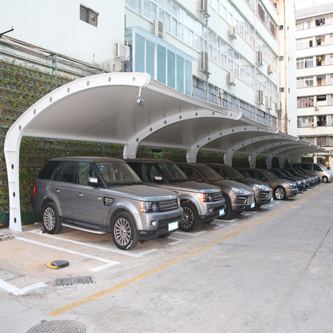 TC042 membrane structure parking shed