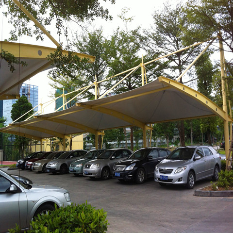 TC043 membrane structure parking shed