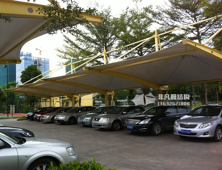 TC043 membrane structure parking shed