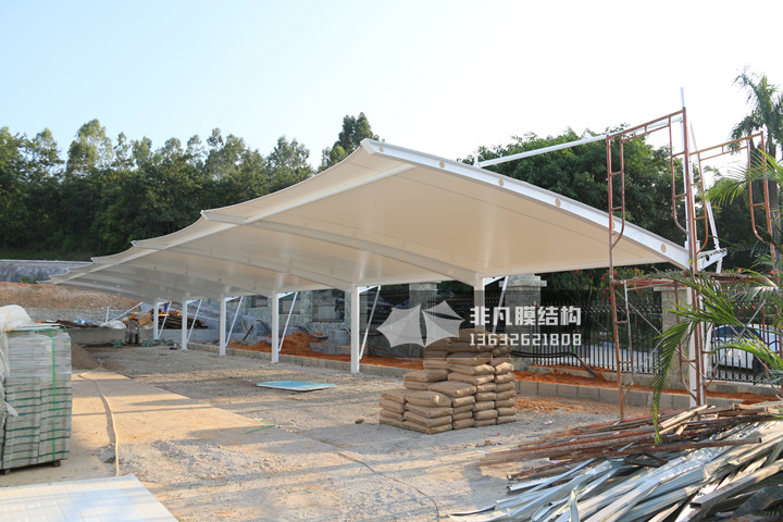 TC044 membrane structure parking shed